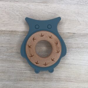 Bijtfiguur uil blauw