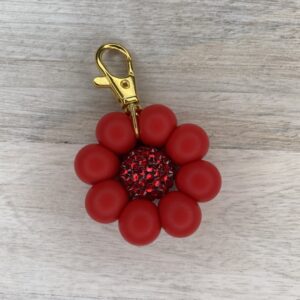 Tashanger bloem groot - rood