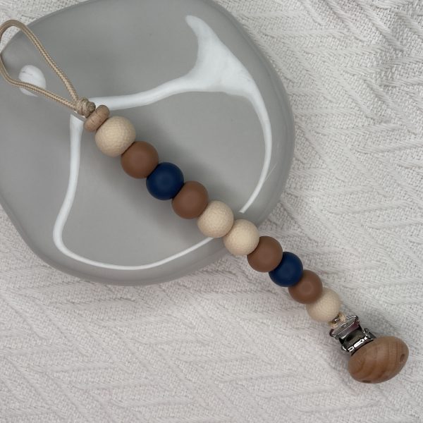 Speenkoord blauw-latté