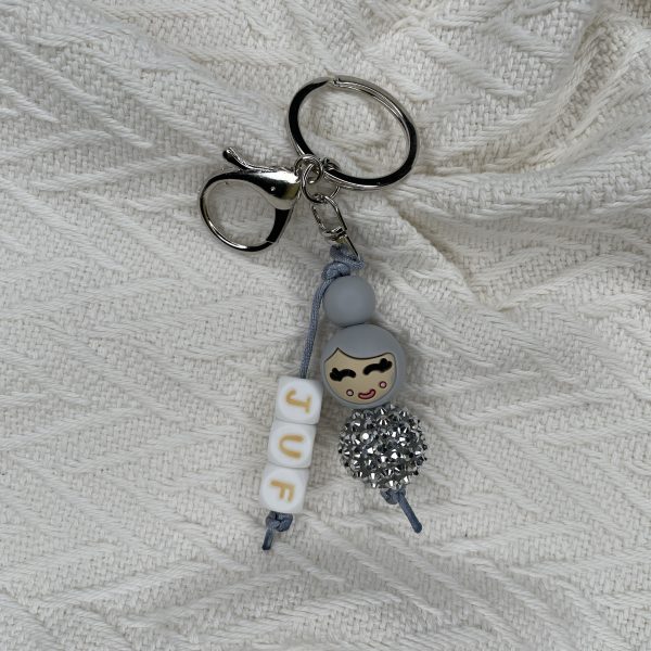 Sleutelhanger popje juf