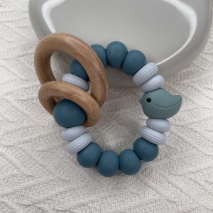 Bijtring vogel blauw