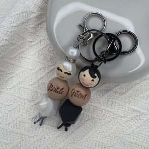 Sleutelhangersduo bride & groom
