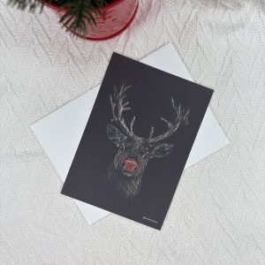 Kerstkaart Rudolph