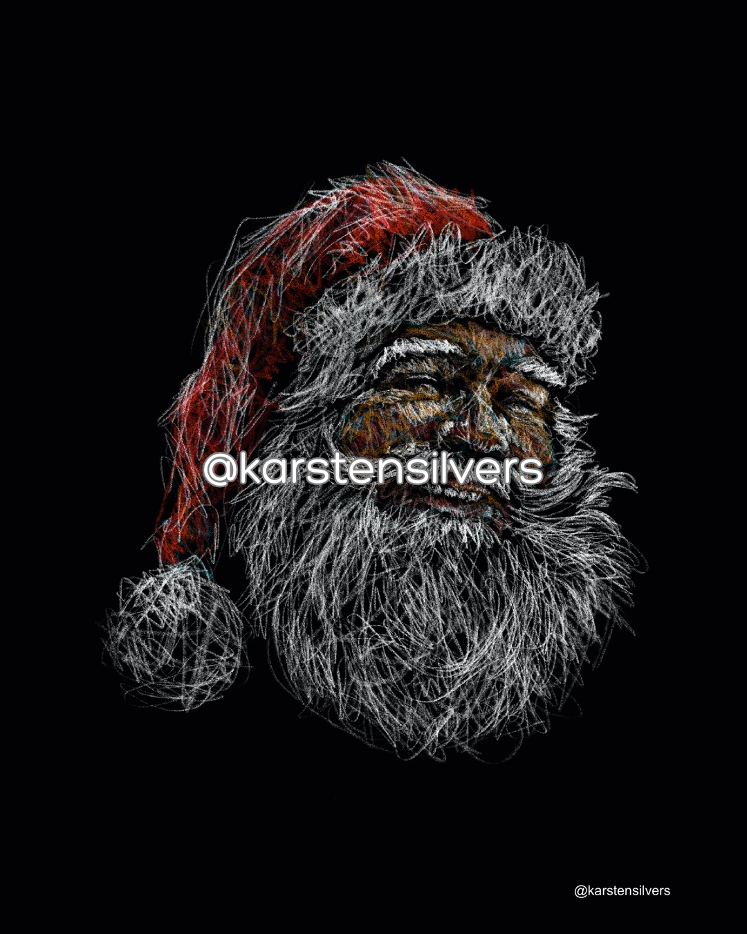 Digitale kerstkaart Kerstman